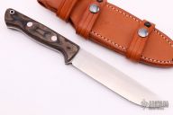 Bravo-1.25 LT - Snakeskin Burgundy Canvas Micarta