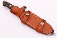 Bravo-1.25 LT - Snakeskin Burgundy Canvas Micarta