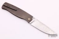 Large Strizh - Damascus and Bronze Titanium