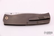 Large Strizh - Damascus and Bronze Titanium