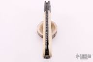 Damascus and Ivory Lockback