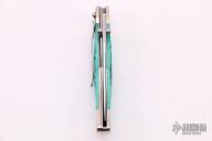 Pocket Worn Kentucky Bluegrass Green Jigged Bone Mid-Folding Hunter 