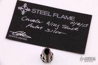 Crusader Shield Bead - .925 Sterling Silver