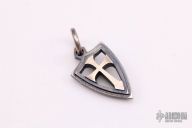 Crusader Cross Shield Pendant
