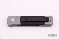 Godson 702 - Grey Handle / Black G10 Inlays / Black Blade / Plain Edge