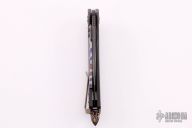 Matrix San-Mai Damascus and Flamed Hardware #040