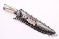 Sole-Authorship Bowie Fighter w/ Damascus Sheath