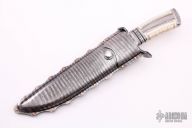 Sole-Authorship Bowie Fighter w/ Damascus Sheath