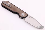 Liong Mah Design Traveler Sheepsfoot Slip Joint - Green Micarta 