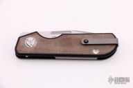 Liong Mah Design Traveler Sheepsfoot Slip Joint - Green Micarta 