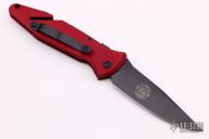 MSE-SC - Red Firefighter - Black Tactical Plain Edge