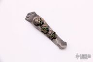 Three Skull Clip w/ Emerald Eyes