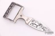 Belt Buckle Knife - Engraved 
