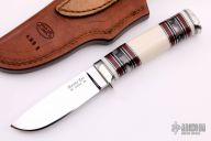 Faux Ivory Drop Point Hunter