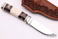 Faux Ivory Drop Point Hunter