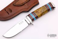 Dyed California Buckeye and Turquoise Hunter