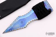 Flamed Titanium Push Dagger