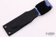 Flamed Titanium Push Dagger