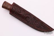 Damascus Hunter w/ Silver Wire Inlay