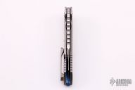 Warhound - Mirror Polish w/ Carbon Inlay and Blue Ti HW