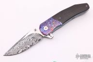 A2A3 Flipper - Damasteel/MokuTi/CF