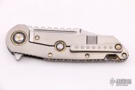 Warhound - Mirror Polish w/ Brass Trimmed Snakeskin Carbon Fiber inlay