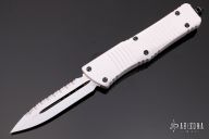 142-3ST Combat Troodon White Full Serrated