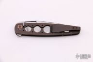 Tear Drop Wharncliffe Flipper - Damascus and Zirconium