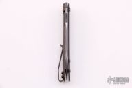 Tear Drop Wharncliffe Flipper - Damascus and Zirconium