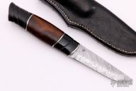 Damasteel, Buffalo and Redwood Burl Pukko