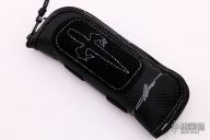 Combat Troodon Hellhound Tanto - Mirror Polish Blue Ti HW