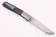 Urban Trapper - Damascus and Fat Carbon