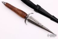Damascus and Alder Briar Dagger
