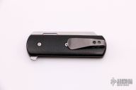 Chubby Mini Tanto Flipper - Black Burlap Micarta