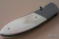 Damascus & Wart Hog Ivory Folder