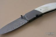 Damascus & Wart Hog Ivory Folder