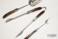 Folding Button Lock BBQ Tool Set