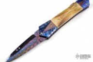 Damascus & Bone Lockback