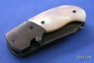 Damascus & Pearl Mini Linerlock