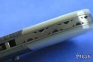 Damascus & Pearl Mini Linerlock