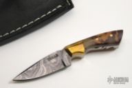 Mini Damascus Fixed Blade
