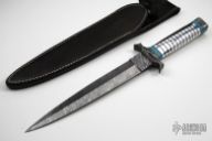 Damascus & Aluminum Dagger