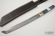 Damascus & Mammoth Tooth Tanto