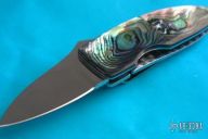 Abalone Framelock Money Clip