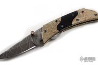 Damascus, Mokume & Buffalo Horn Folder