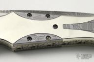 Damascus & Nickel Silver Folder