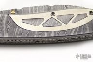 Damascus & Nickel Silver Folder