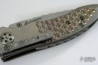 Scalloped Titanium Linerlock Folder