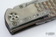 Scalloped Titanium Linerlock Folder