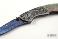 Engraved Damascus Folder
